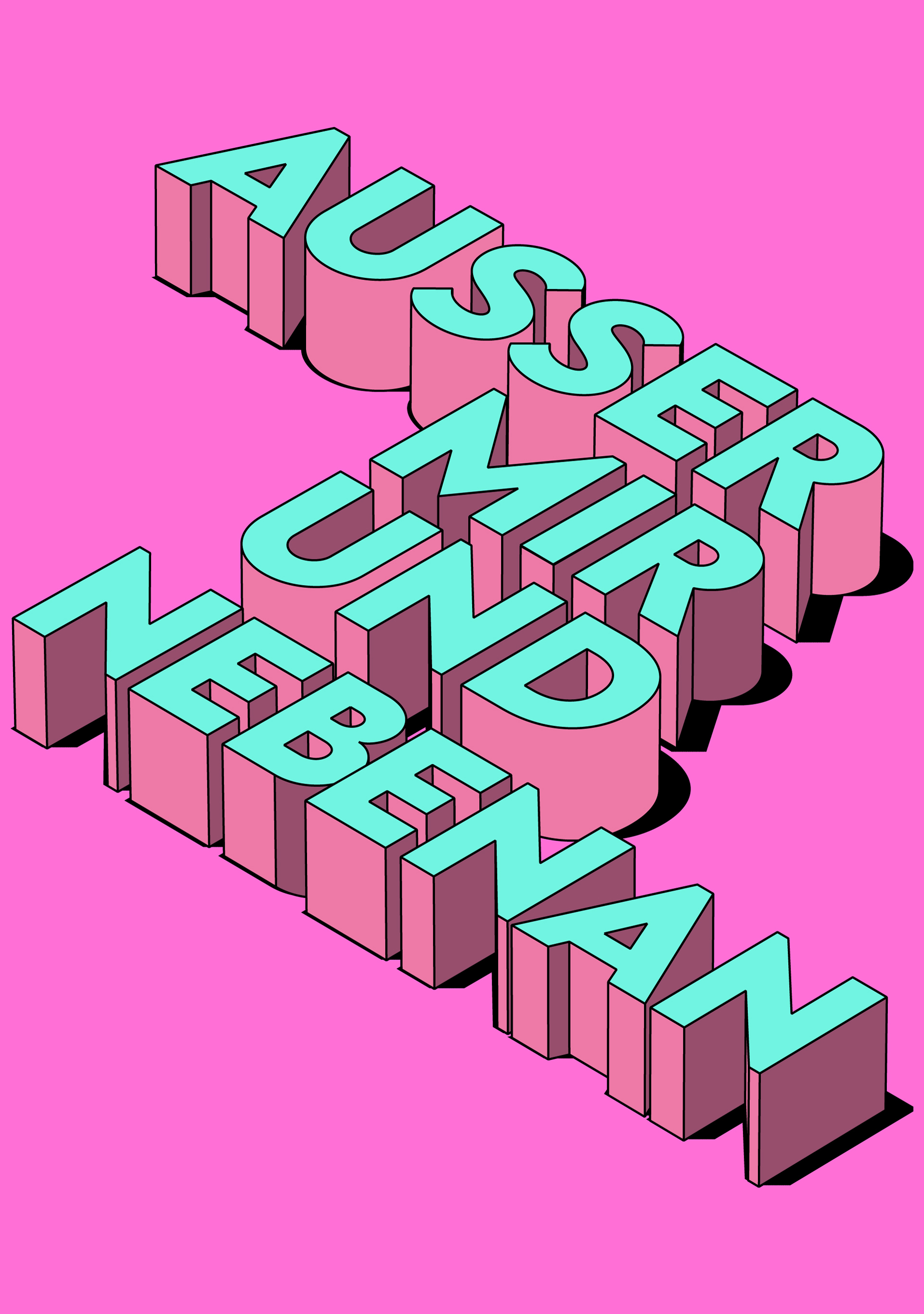 PH Goes Poetry 2026 – Key Visual zum Poetry Slam Schreibwettbewerb der Pädagogischen Hochschule Graubünden zum Thema «Ausser mir und nebenan | Al di fuori di me e accanto | Ord mamez e dasperas»